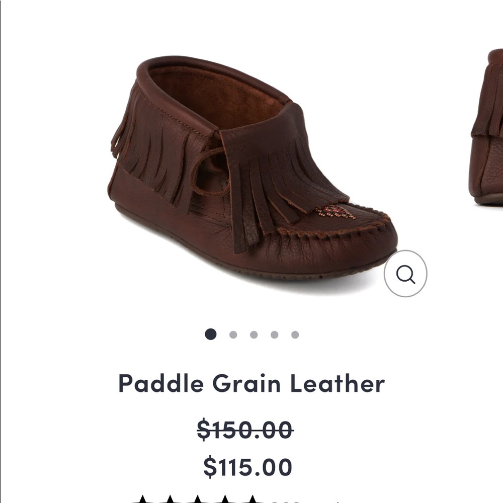 Manitobah Mukluks BRAND NEW Paddle Grain moccasin Ladies size 6